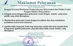 Maklumat Pelayanan Dit. PMPUPO Tahun 2025