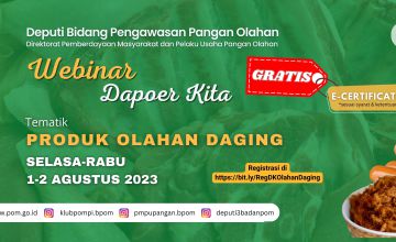 Webinar Dapoer Kita Seri Pangan Olahan Daging